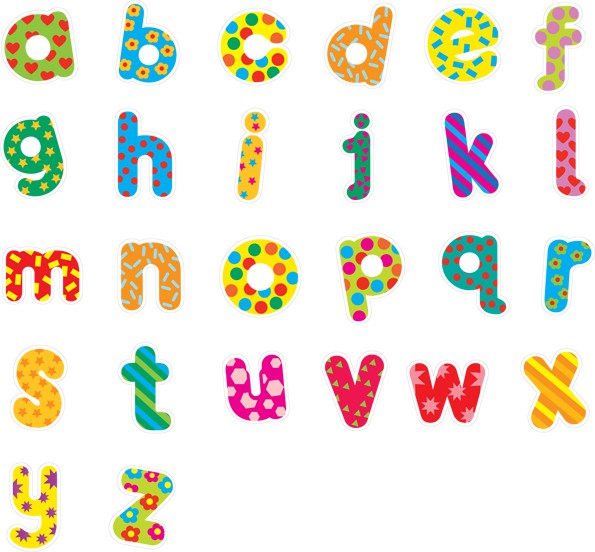 Funky cutout alphabet signs A-Z | School Signs, Nursery Signs ...