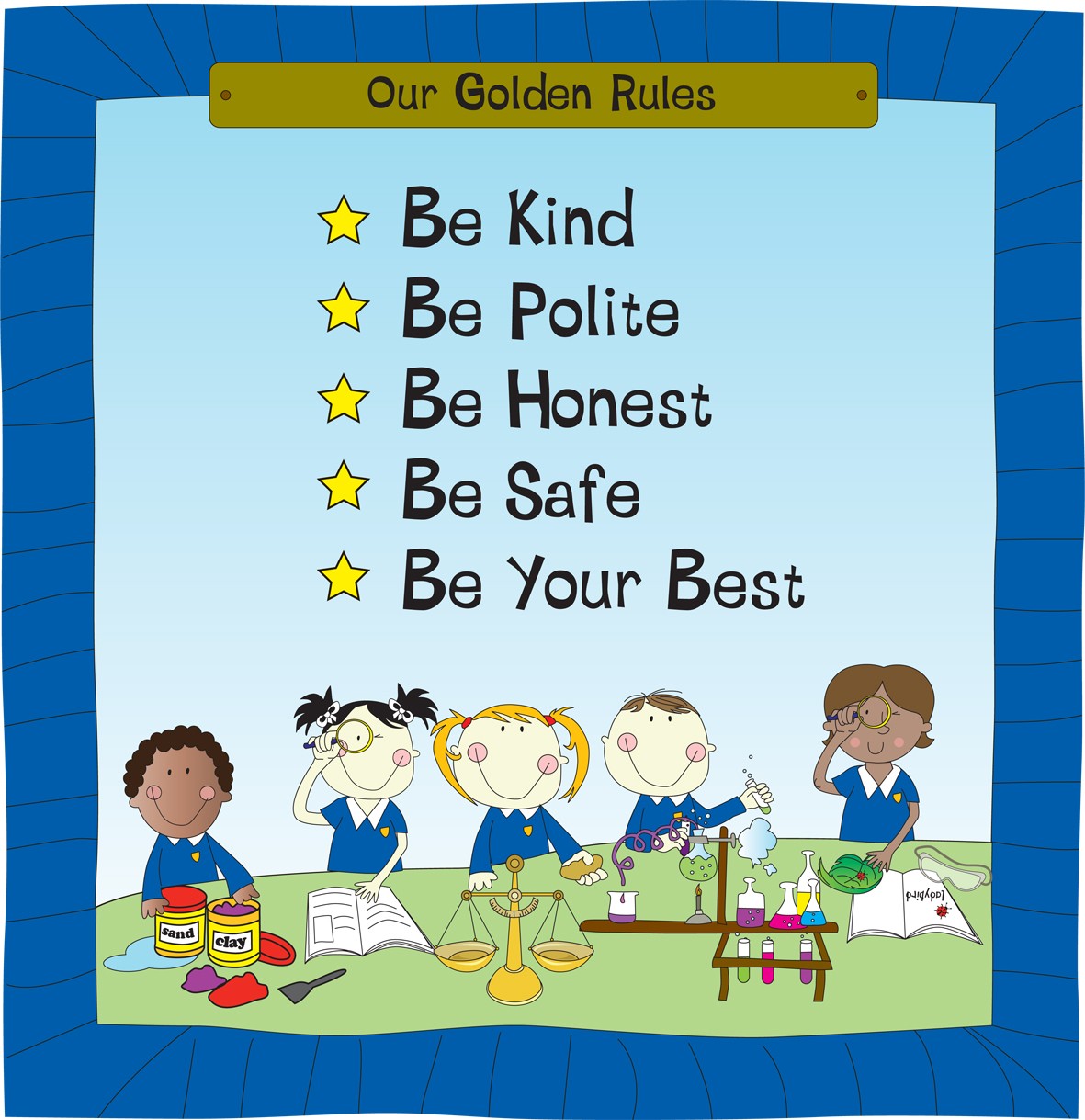 Golden Rules sign UD04082 | School Signs, Nursery Signs, Whiteboards ...