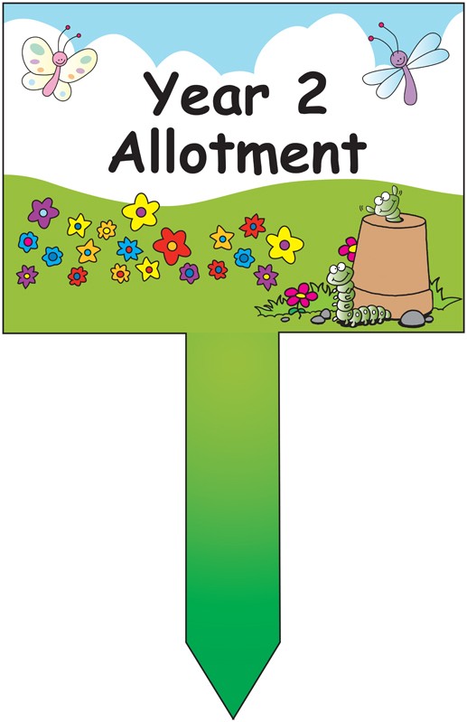 Year 2 Allotment Sign | School Signs, Nursery Signs, Whiteboards ...